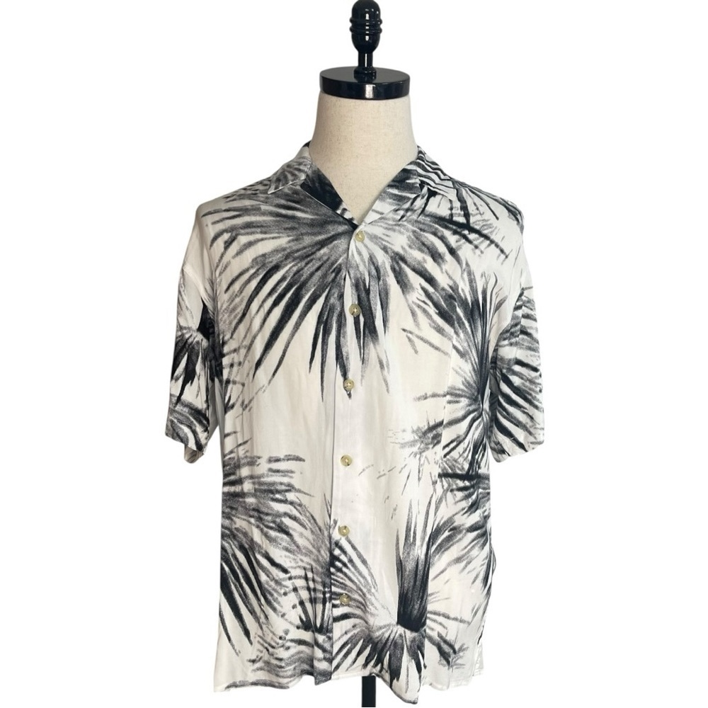 Jack & Jones Jorflow Resort Shirt Black White